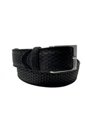 BERKELMANS 3d Black Suede_riem - 2521BELT232_115 cm