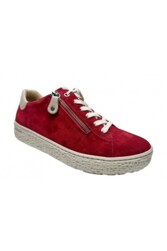 RED RAG boys mid cut sneaker laces - 13611_423_red suede