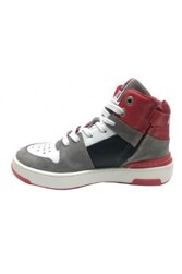 RED RAG boys mid cut sneaker laces - 13611_423_red suede