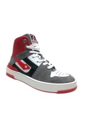 RED RAG boys mid cut sneaker laces - 13611_423_red suede